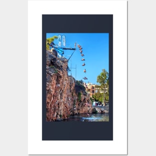 Agios Nikolaos Cliff Diving Posters and Art